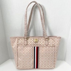 New Authentic Tommy Hilfiger Tote Purse Blush Pink